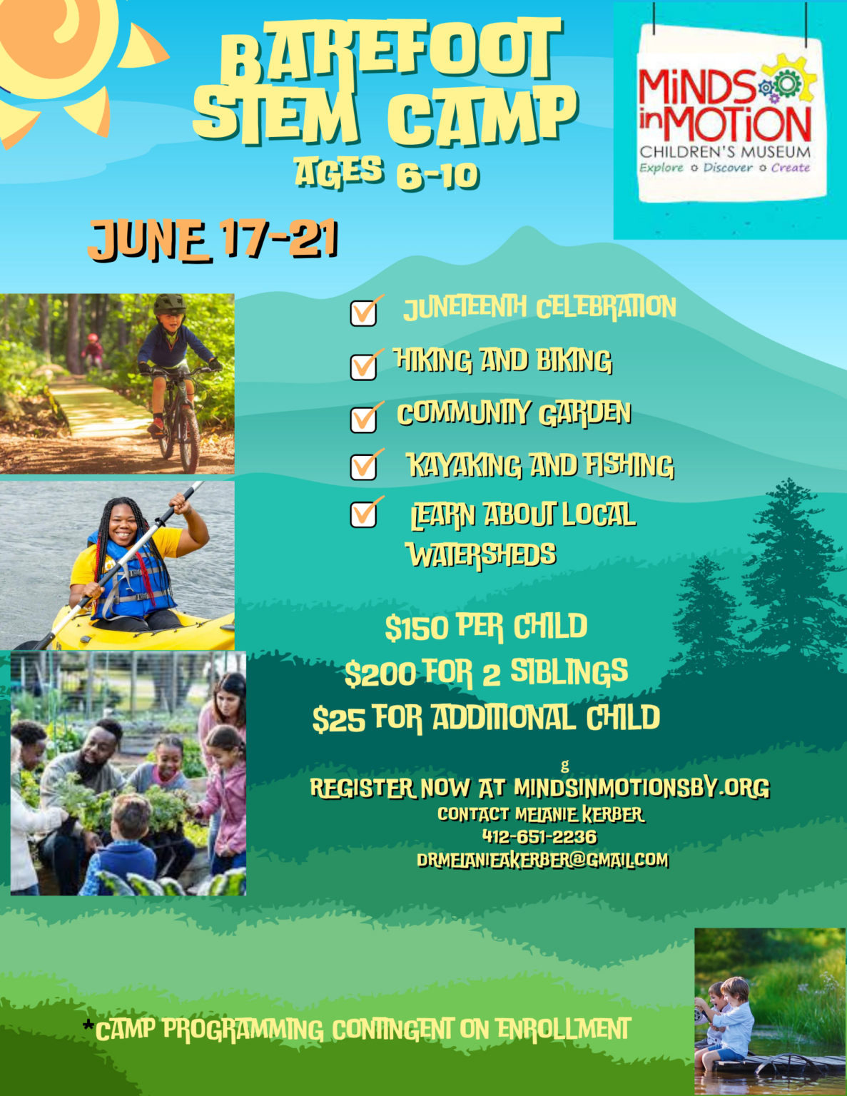 STEM Barefoot Camp 2024 Minds in Motion Children's Museum